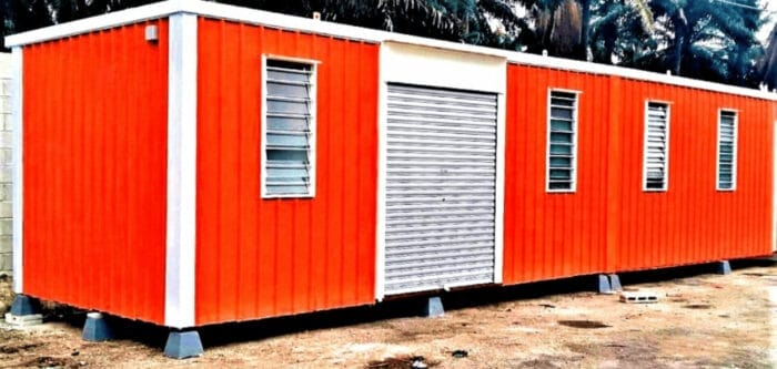 Light Duty Portable Cabin | Economy - PPGI Deck & Steel Frame Finished (NO Window & NO Electrical)