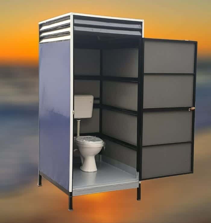 Toilet Portable Cabin | Economy – PPGI Flat Sheet & Steel Frame Finished