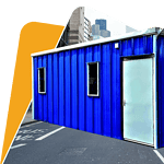 Light Duty Portable Cabin | Premium - PPGI Deck & Steel Frame c/w Internal PVC White Vinyl Board