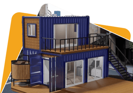 Standard Cabin House | 2 Rooms with Centre Partition (10 x 20 x 8 Ft)